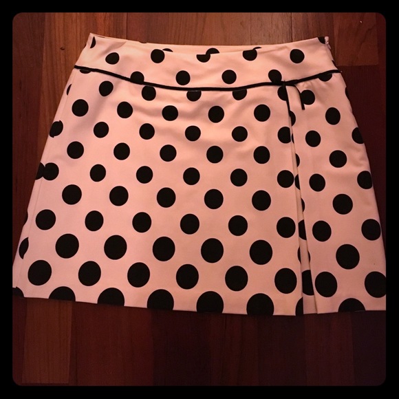 INC International Concepts Dresses & Skirts - INC international Black/White Polka dot mini skirt
