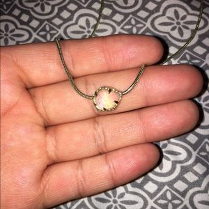Kendra Scott clear iridescent Mara necklace