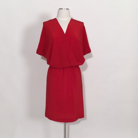 Cacharel Red Silk Dress