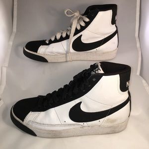 Nike Blazer High Tops White and Black