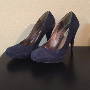 Steve Madden Navy Suede Pumps