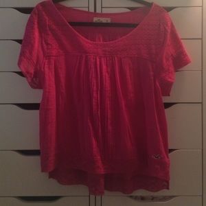 Pink flowy shirt