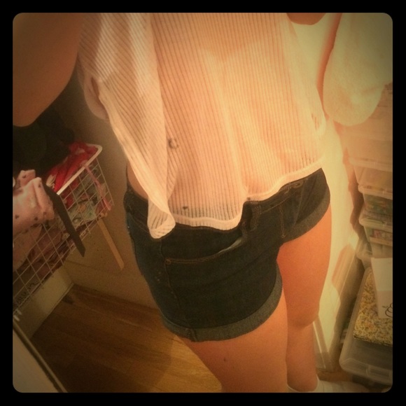 forever 21 Dark wash jean shorts