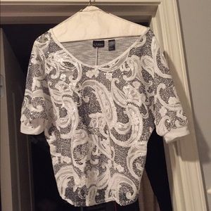 Sequin paisley top