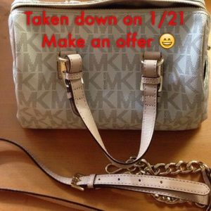 Michael Kors Vanilla Grayson Satchel