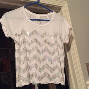 Sequin chevron top