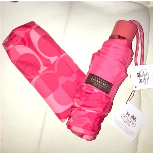 Coach Accessories - Coach coral umbrella NEW