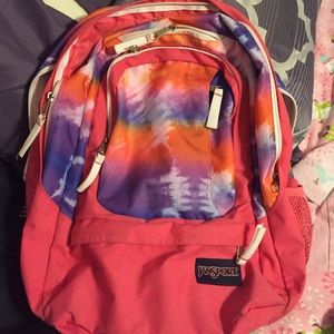 Multicolored Jansport backpack
