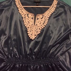 Pretty blue butterfly arm blouse