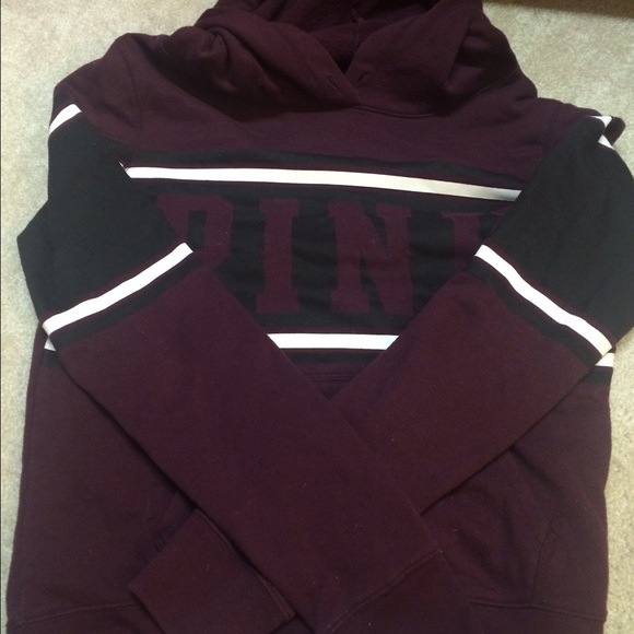 Burgundy Victoria secret hoodie