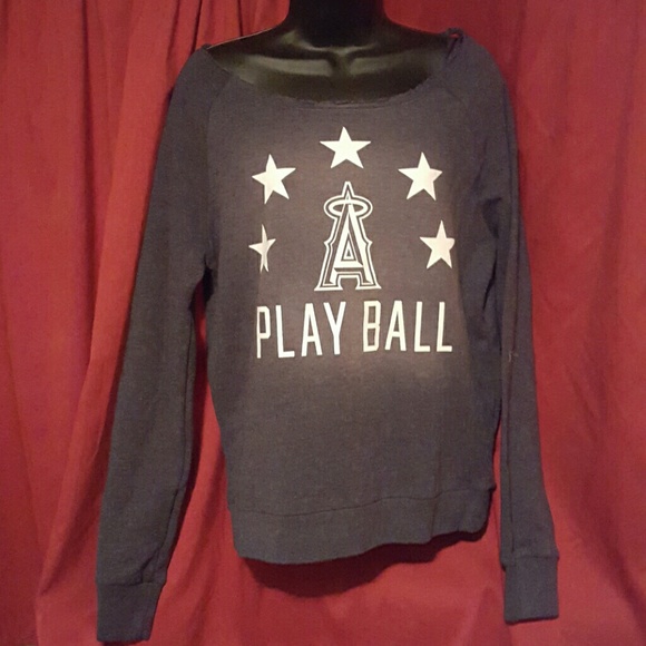 Los Angeles Angels VS PINK Raglan Sweatshirt - Picture 1 of 4