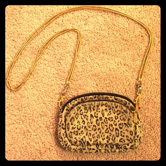 Rebecca Minkoff Handbags - Rebecca Minkoff Leopard Gold Chain bag