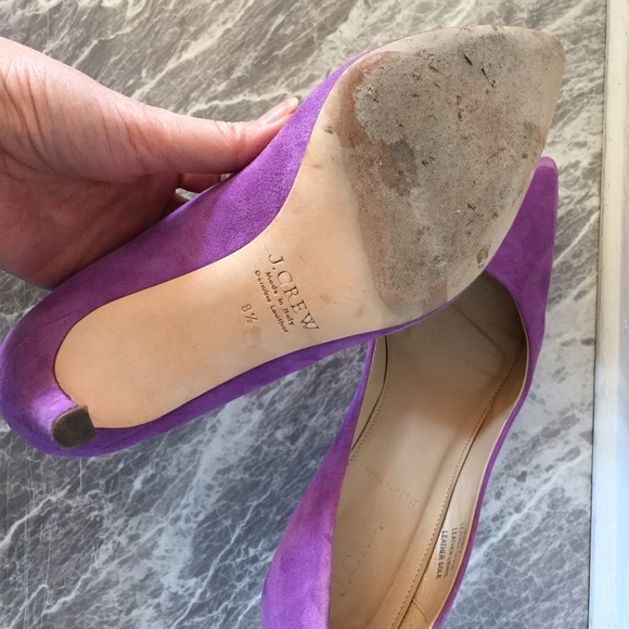 JCrew Everly Suede Pumps in Fresh Plum (Sz 8.5) - Picture 3 of 3