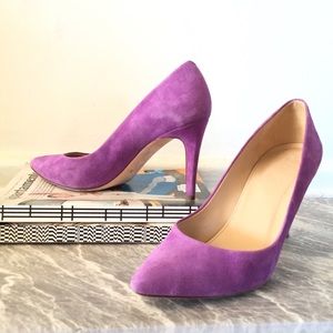 JCrew Everly Suede Pumps in Fresh Plum (Sz 8.5)