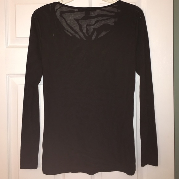 Forever 21 Zebra print black long sleeve - Picture 3 of 3