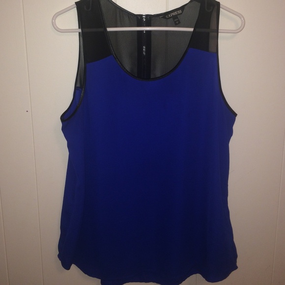 Gorgeous Express royal blue sleeveless top