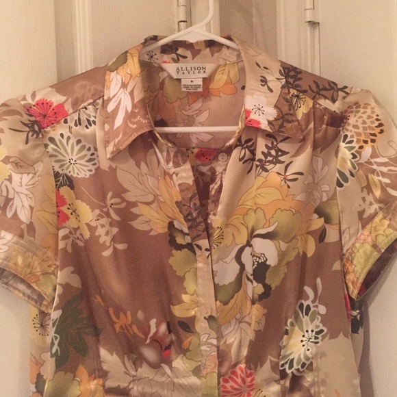 Silk blouse.