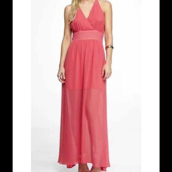 Express pink maxi dress