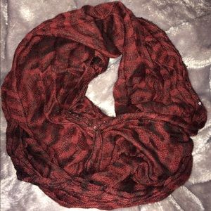 burgundy sequined infinity scarf