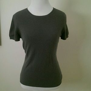 Banana Republic graphite cashmere tee size S