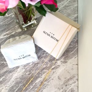 NWOT ALEXIS BITTAR long layered necklace w/crystal