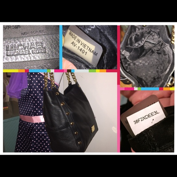 Michael Kors Delancy Large Shoulder Stud Chain Bag