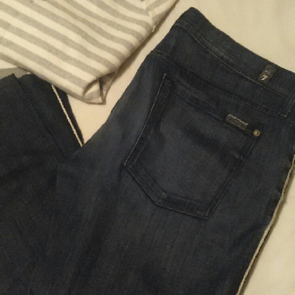 7 for all mankind cropped jeans