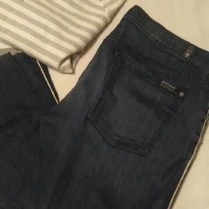 7 for all mankind cropped jeans