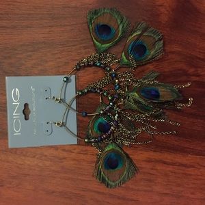 Peacock Earrings.