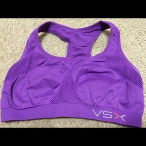 Purple VSX sports bra
