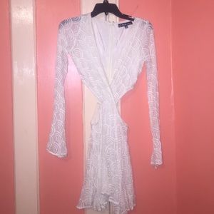For Love and Lemons White Cut Out Dress