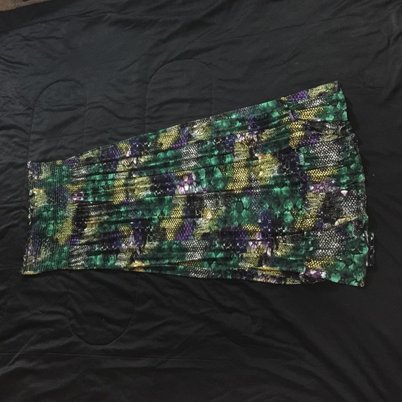 Just Love Dresses & Skirts - Multicolored snakeskin print Maxi dress 4X