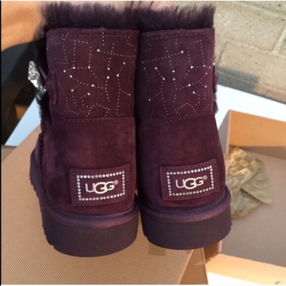 UGG constellation mini Bailey button boots Sz 7 - Picture 3 of 4