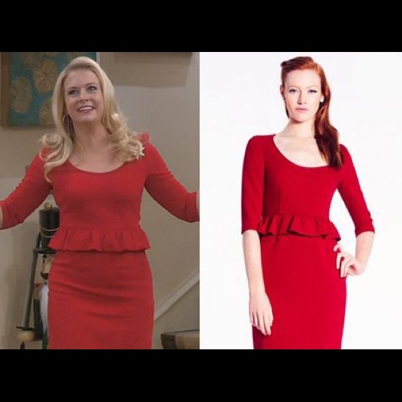 Kate Spade Mary Dress in Deep Red