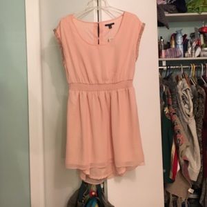 Blush Dress with beaded detail