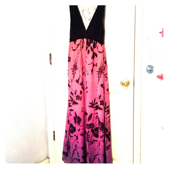 Forever 21 Tropical Sunset Maxi Dress