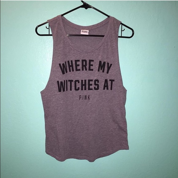 VS Pink Halloween muscle tee