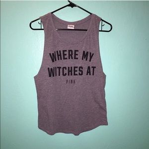VS Pink Halloween muscle tee