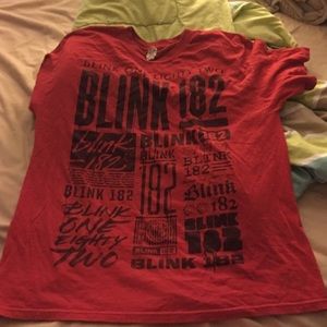 Red Blink 182 shirt