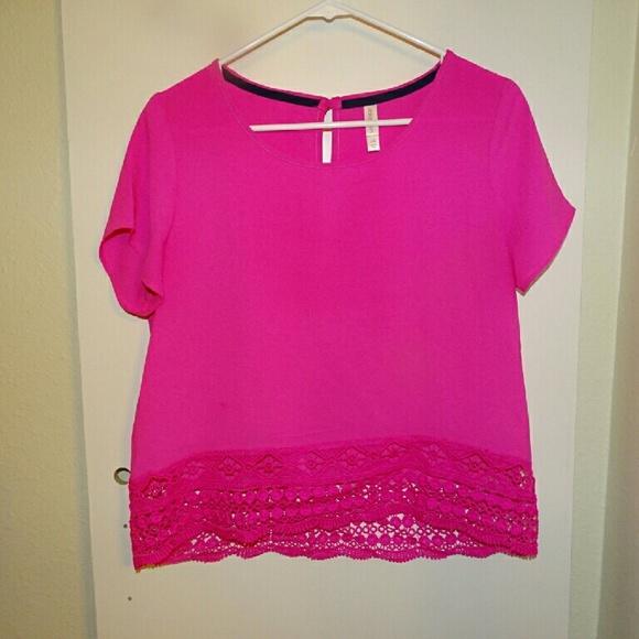 Xhilaration Hot Pink Blouse