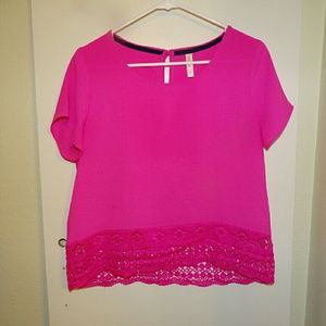 Xhilaration Hot Pink Blouse