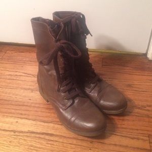 Brown Combat Boots
