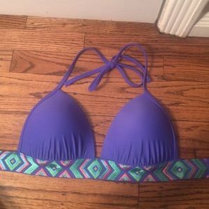 Purple bikini with embroidery