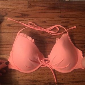 Sherbet orange push-up bikini