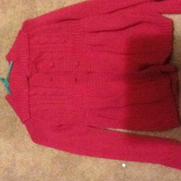 CUTE MAROON jacket/dress with buttons in the front - Picture 1 of 4
