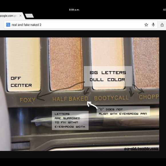 Real vs Fake NAKED 2 PLEASE READ!! - Picture 4 of 4