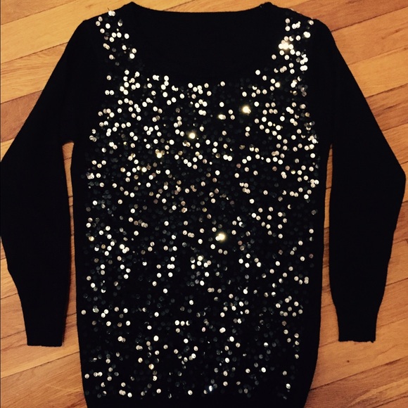 Sparkly black sweater