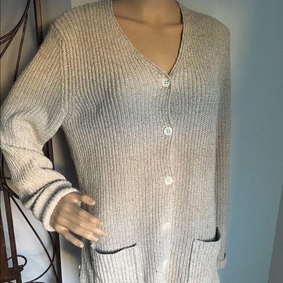 Ralph Lauren Chunky Cardigan Tan Khaki Sweater