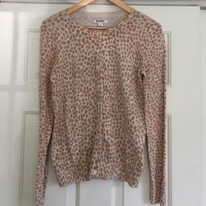 Animal print cardigan
