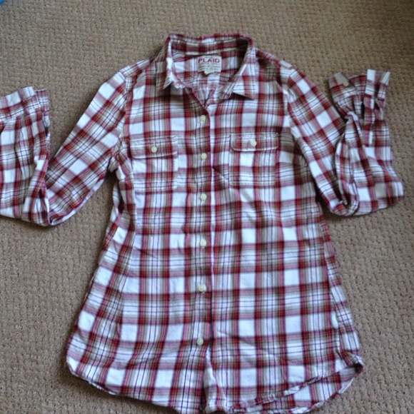 Old Navy plaid lightweight flannel. Size XS.
